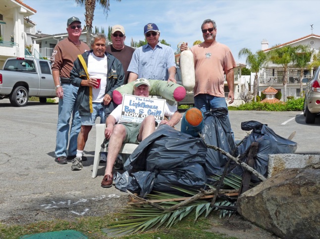 Yacht Club members turn up for clean-up