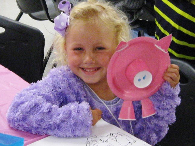 At the Library: Celebrating spring with piggies! 